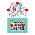 Tema Topo de Bolo Família Studio