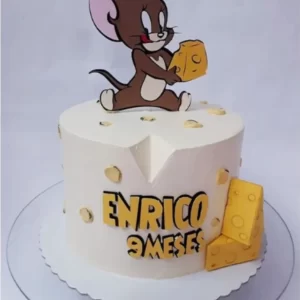 Tema Topo de Bolo Jerry Studio para festa infantil temática