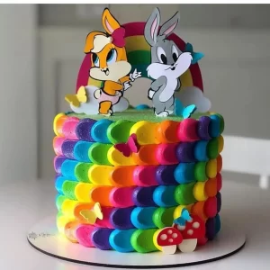 Tema Topo de Bolo Pernalonga Studio para festa de aniversário e decoração temática