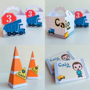 Tema de Aniversário de Caminhão Studio