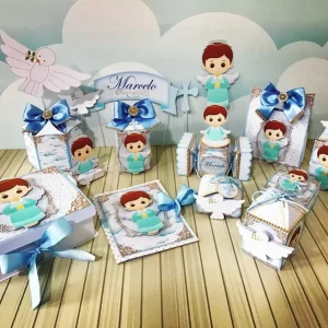 Tema de Batizado Masculino Studio, Png e Pdf