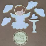 Topo Anjo Para Bolo Batizado Studio