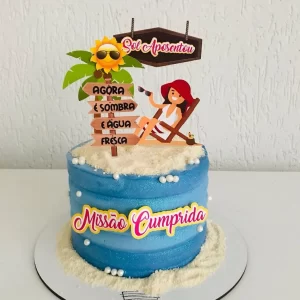 Topo de Bolo Aposentadoria Studio para festa de aniversário e decoração temática