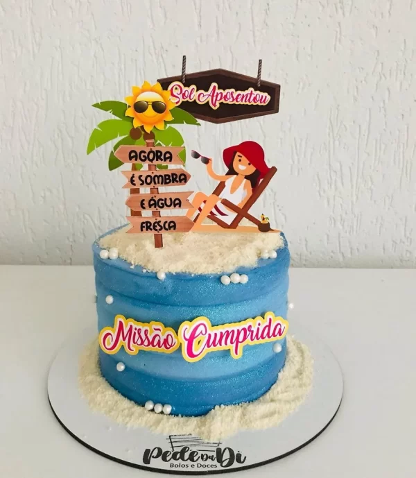 Topo de Bolo Aposentadoria Para Imprimir
