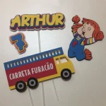 Topo de Bolo Carreta Furacão Studio