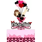 Topo de Bolo Chá de Lingerie Studio