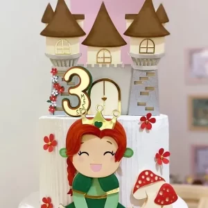 Topo de Bolo Fiona Studio para festa de aniversário e decoração temática