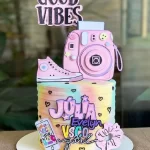 Topo de Bolo Good Vibes Studio