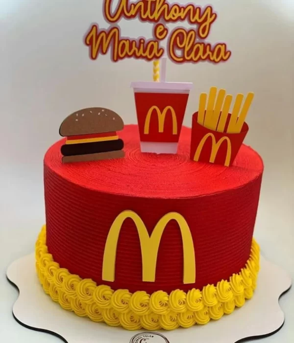 Topo de Bolo Mc Donalds Para Imprimir