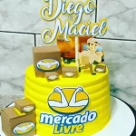 Topo de Bolo Mercado Livre Para Imprimir