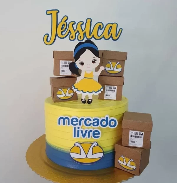 Topo de Bolo Mercado Livre Studio