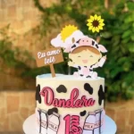 Topo de Bolo Mesversario Vaquinha Studio
