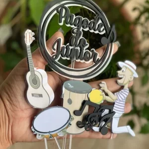 Topo de Bolo Pagode Studio para festa de aniversário e decoração temática