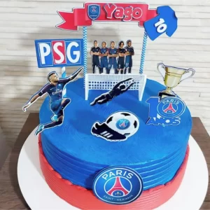 Topo de Bolo Paris Saint Germain Studio para festa temática esportiva