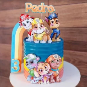 Topo de Bolo Patrulha Canina Para Imprimir para festa infantil temática