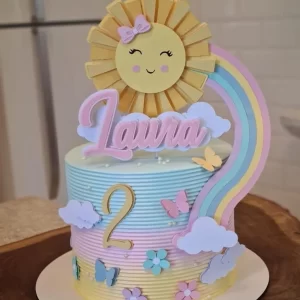 Topo de Bolo Raio de Sol Studio para festa de aniversário e decoração temática