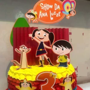 Topo de Bolo Show da Luna Studio para festa de aniversário e decoração temática