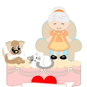 Topo de Bolo Vovó Para Imprimir Studio para festa temática