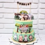 Topo de Bolo do Safari Masculino Studio