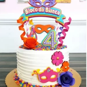 Topper de Bolo Carnaval Para Imprimir Studio