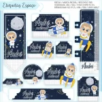 Volta as Aulas Etiqueta Astronauta Png