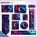 Volta as Aulas Etiqueta Escolar Lua