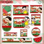 Volta as Aulas Etiqueta Escolar Magali