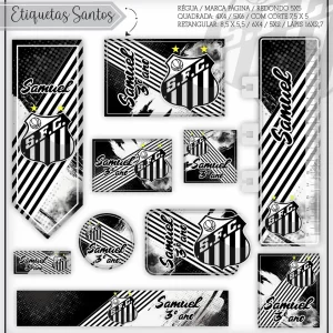 Volta as Aulas Etiqueta Escolar Santos