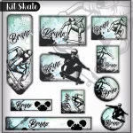 Volta as Aulas Etiqueta Escolar Skate