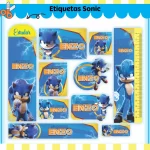 Volta as Aulas Etiqueta Escolar Sonic