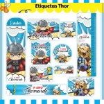 Volta as Aulas Etiqueta Escolar Thor