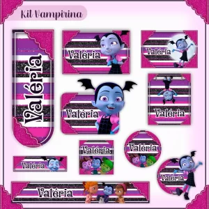 Volta as Aulas Etiqueta Escolar Vampirina