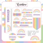 Volta as Aulas Etiqueta Tema Arco Iris