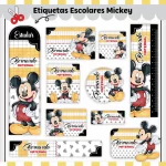 Volta as Aulas Etiqueta do Mickey