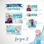 Volta as Aulas Tag Escolar Frozen