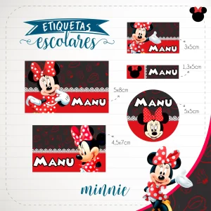 Volta as Aulas Tag Escolar Minnie