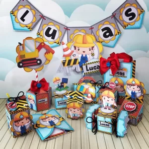 Arquivo de Corte Construtor Studio, Png e Pdf