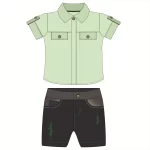 Molde Camisa E Bermuda Infantil Masculino