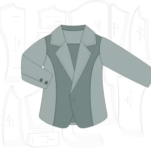 Molde Blazer Forrado Para Bebê