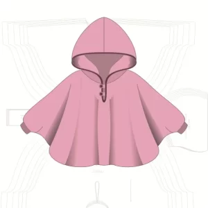 Molde Roupa De Poncho Infantil