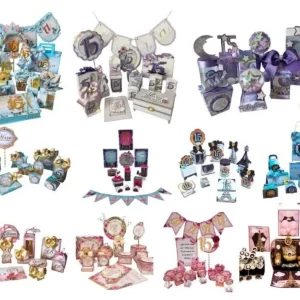 Kit Festa 15 Anos Personalizado com 11 arquivos de corte para enfeites e decoração de debutante.