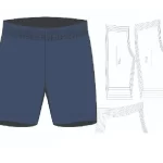 molde Bermuda Helanca Colegial Infantil