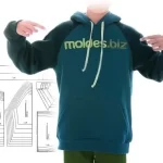 Molde Moletom Canguru Raglan Infantil