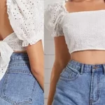 Molde Cropped Manga Princesa Bufante