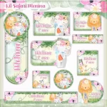 Arquivo Etiqueta Escolar Safari Menina