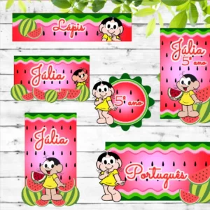 Arquivo Etiqueta Escolar Magali para imprimir – etiquetas escolares personalizadas com tema Magali.