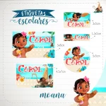 Arquivo Etiquetas Personalizadas Moana