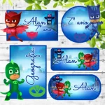 Arquivo Etiquetas Pj Masks Para Imprimir