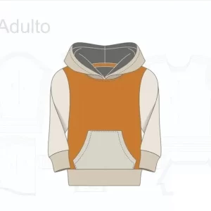 Molde Blusa Moletom Adulto Com Capuz