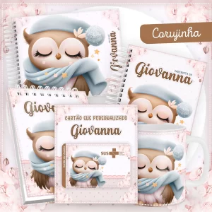 Caderneta Caderno Corujinha Para Imprimir